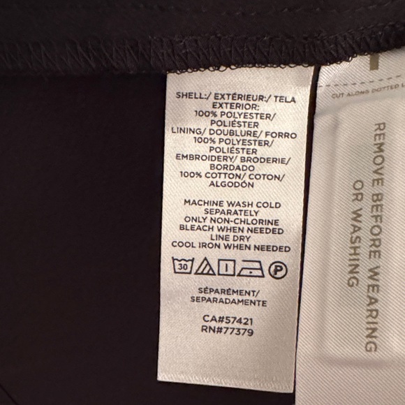 Ann Taylor Black Dress with White Floral Embroidered Pattern - Picture 3 of 4